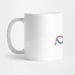 Sholoym - Peace (Hebrew, Ashkenazi cursive, Tie-Dye) Mug